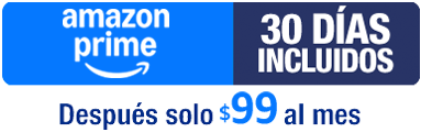 Amazon prime 30 días incluídos, después solo $99 al mes. Culpa nuestra en Amazon Prime con Telmex